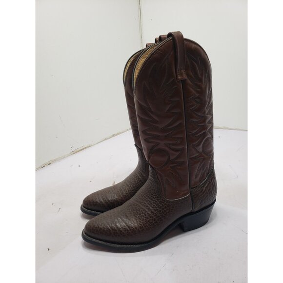 Vintage Union Made Cowboy Western Boots Mens 7.5E 903 40108J9 Brown - Picture 4 of 9